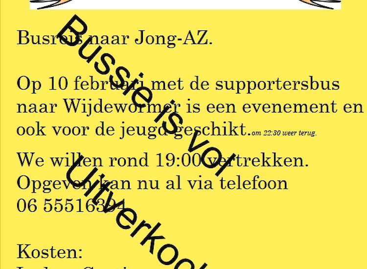 Busreis naar Jong-AZ