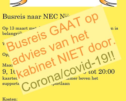 Busreis NEC Nijmegen
