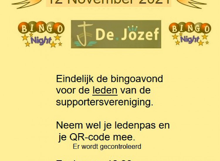 Bingo 12-11-2021 in de Jozef