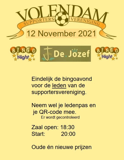 Bingo 12-11-2021 in de Jozef